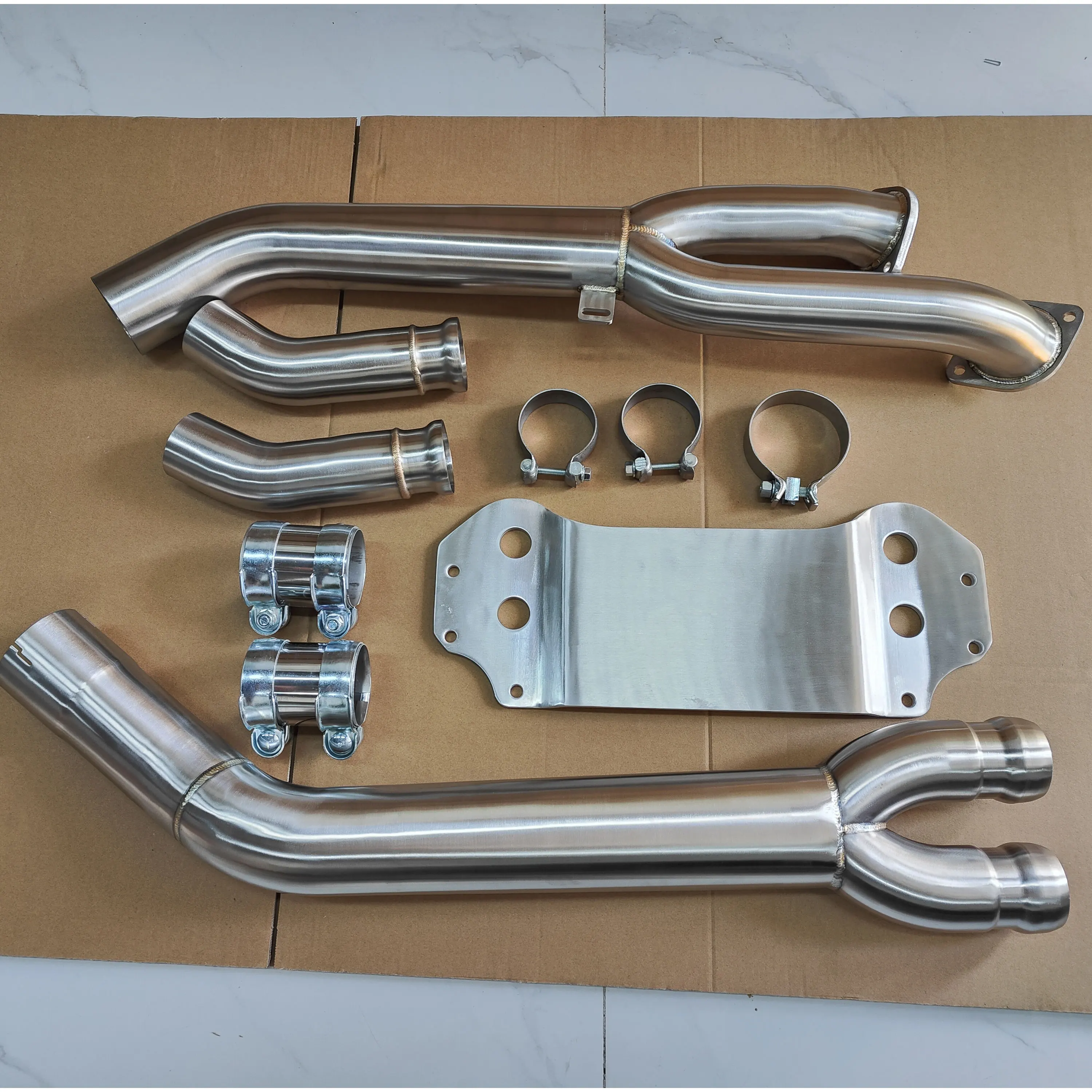CBNT for BMW G80 M3 G82 M4 G87 M2 S58 3.0T Exhaust-pipe System Middle-Pipe 89mm/3.5inches 304 Stainless Steel Exhaust Mid Pipe