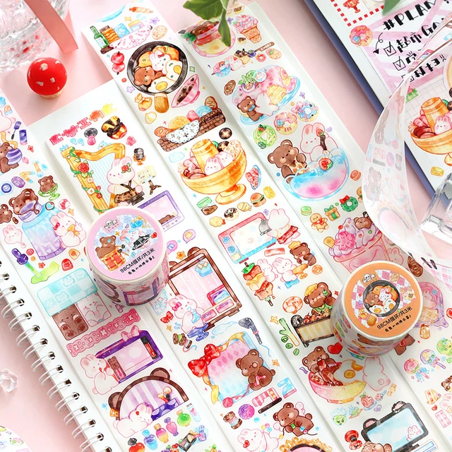 Cute Cartoon Masking Washi Tape Diy Decorative Adhesive Tape For Diary  Scrapbooking Stickers Kawaii Stationery - Washi Tape - AliExpress