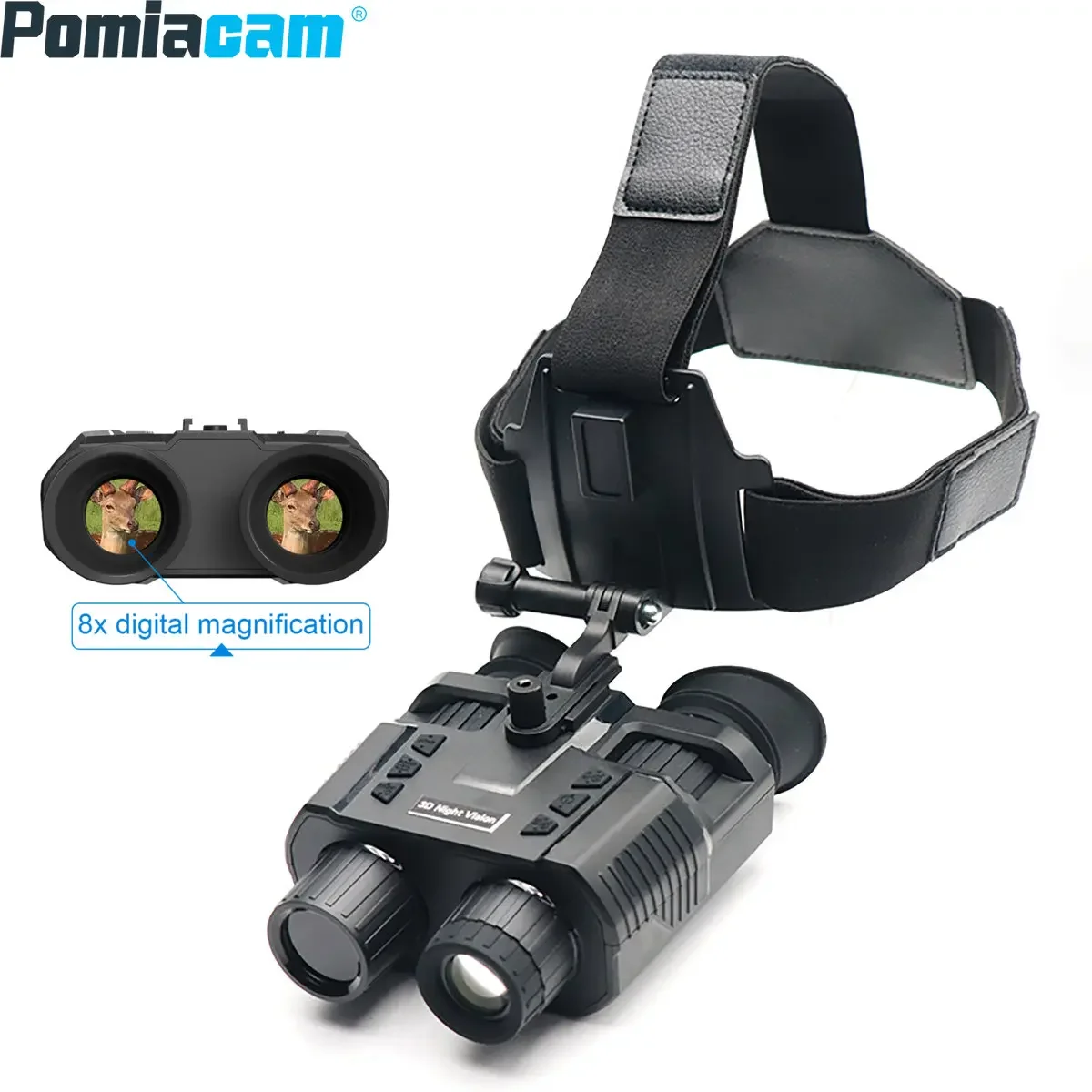 Helmet Infrared Night Vision NV8000 Head Mount Night Vision Binoculars Goggles 1080P HD Outdoor Hunting Camping Telescope