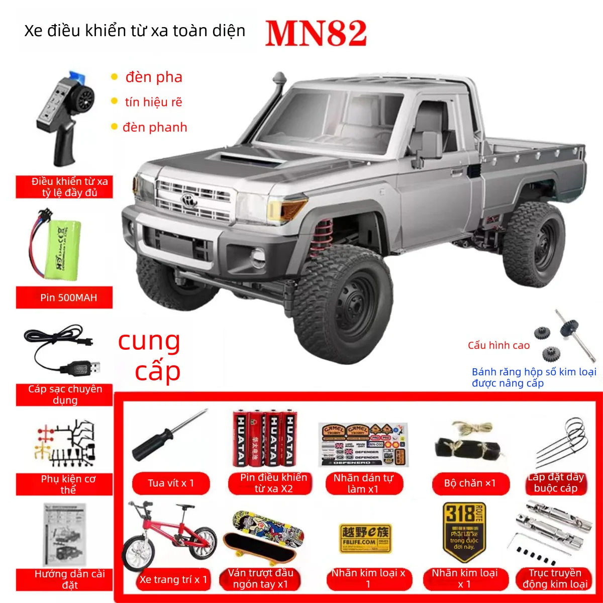 MN MODEL | Waterproof Full-Scale RC Truck Model - 9