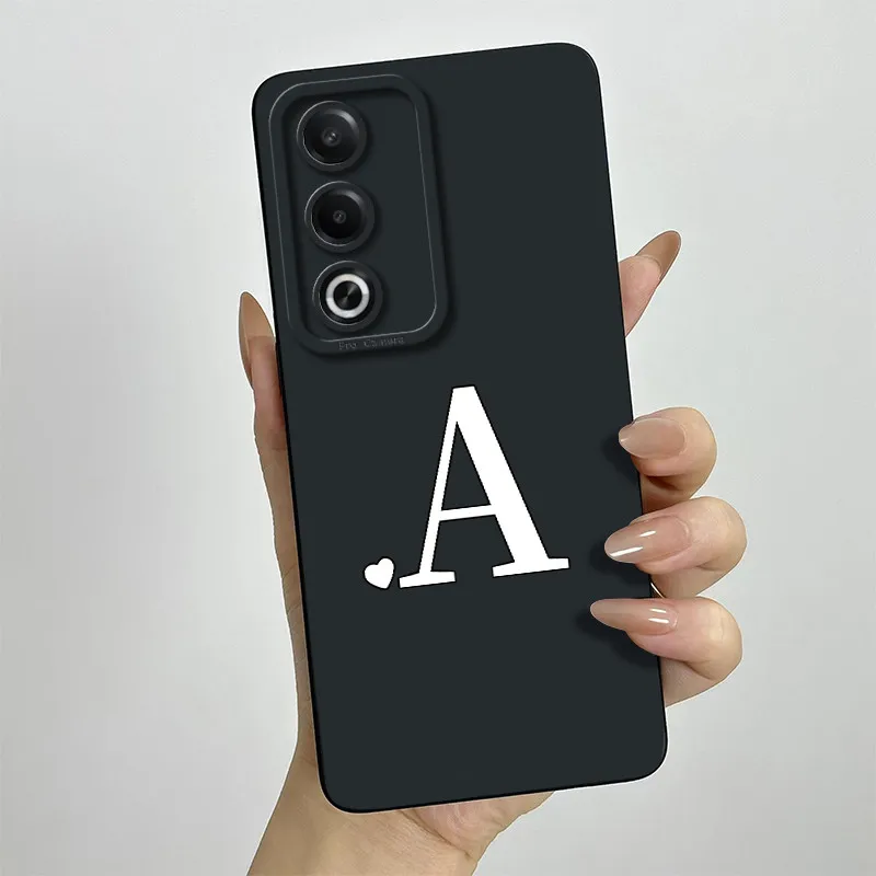 Chic Square Silicone Phone Case with Cute Letters Design