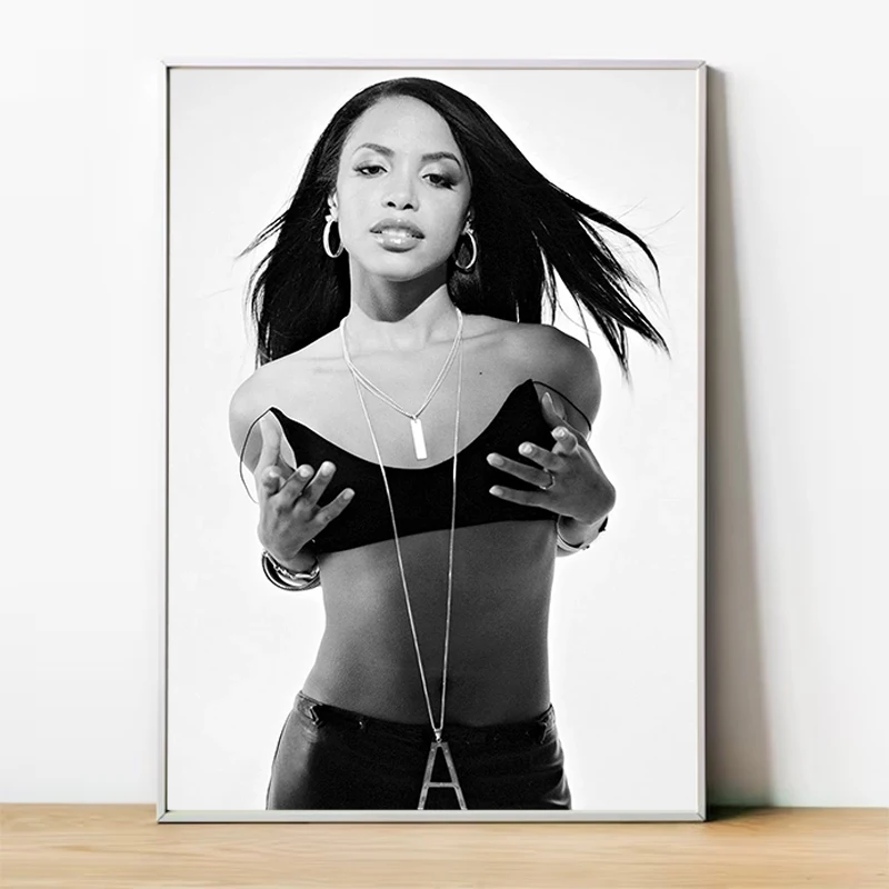 

American Singer A-Aaliyah Poster Wall Decoration for Home Decorations for the Room Canvas Decorative Paintings Decor Art Posters