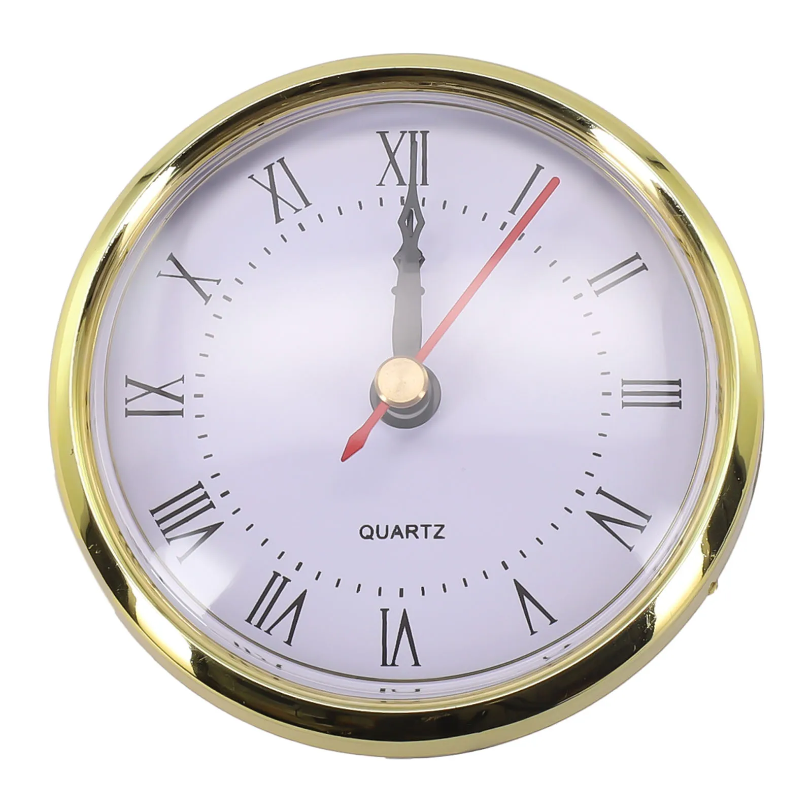 80MM Quartz Clock Insert Movement for DIY Projects with Arabic Numerals and Rubber Gasket for Crafts and Replacements
