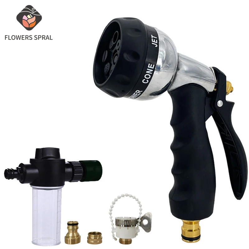 

Dropshipping Garden Tools Water Gun Hose Nozzle Mutifunctional Household Watering Car Wash Water Sprayer High Pressure Water Gun