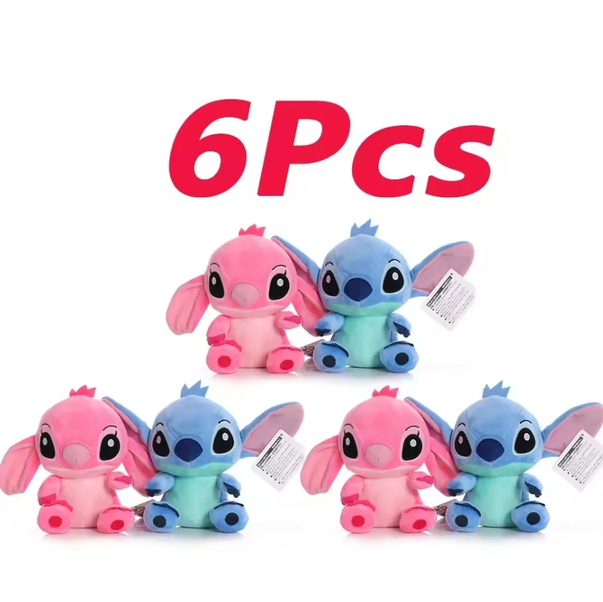 12cm 20cm 25cm Stitch Stuffed Plush Dolls Anime Baby Toys for Kids Birthday