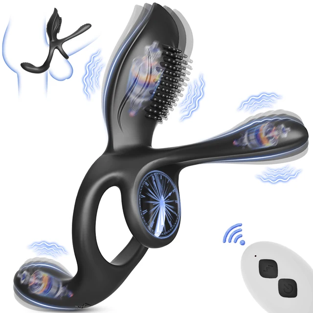 Fernbedienung Vibrator Cockring Cock Penis Ring für Männer Verzögerung Ejakulation Penisring Anal Stimulator Erwachsene Sex Spielzeug für Männer