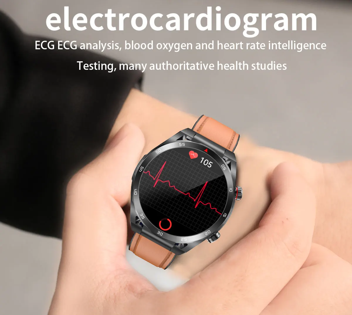 standard automatic detection blood sugar uric acid blood fat blood pressure electrocardiogram phone  SmartWatch men and women