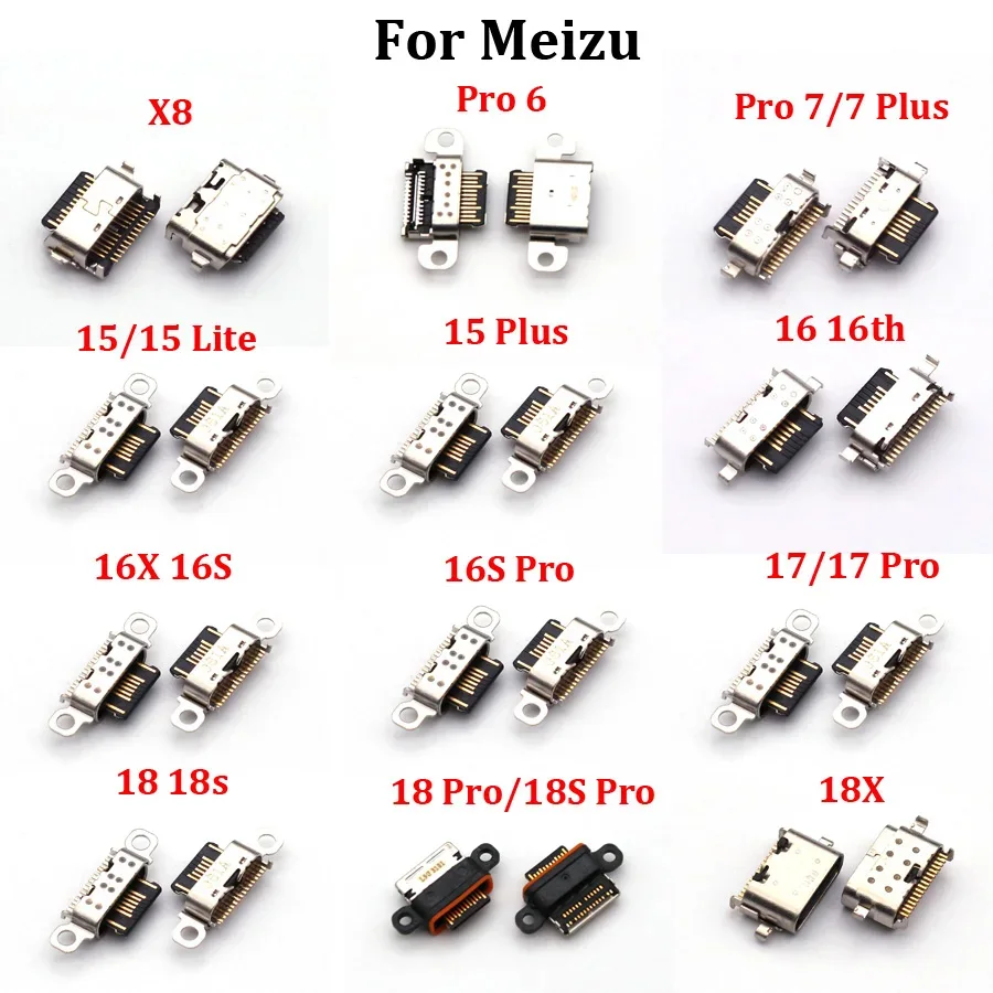 

10 шт. для Meizu Pro 6 7 Plus X8 15 Plus Lite 16 16th 16X 16S 17 18 18S 18X 16T 16XS USB зарядная док-станция зарядный порт разъем