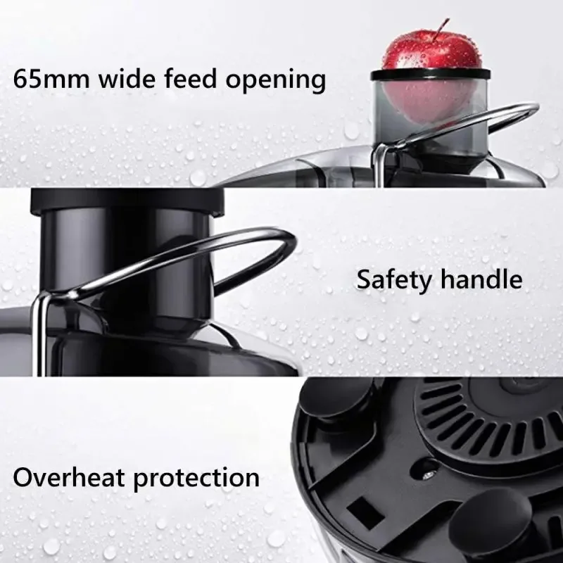 Electric Juicer centrifugal Household large caliber juice machine residue separation vegetable Juicer EU/US 3