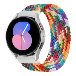 Braided Nylon Loop Bracelet Strap - 20mm/22mm Band for L (Multicolor)