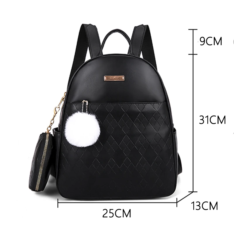 Luxury Brand Backpack Women Fashion Back Pack Girls PU Leather Mochilas  Para Mujer School Backpack Purse High Quality Bag Bolsas - AliExpress