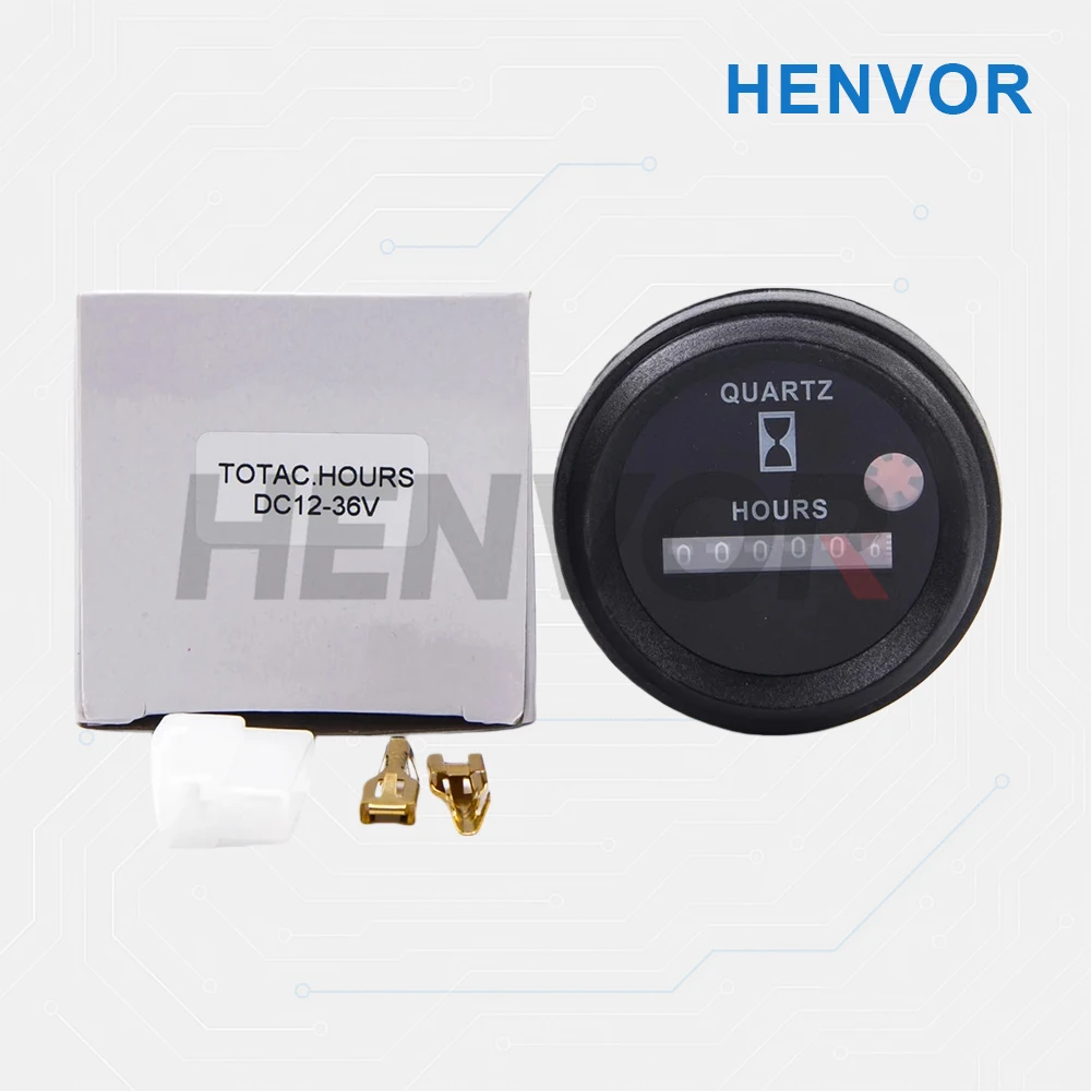 H748 DC12-36V 쿼츠 시간계 카운터 굴삭기 시간계 타이머 건설 기계 엔진 예비 부품