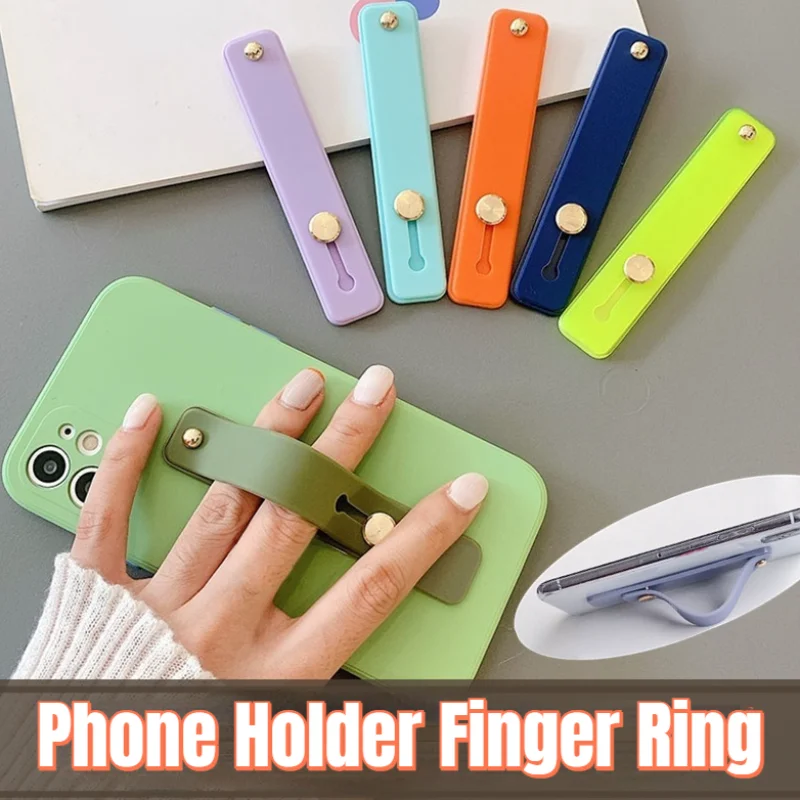 Universal Silicone Wristband Phone Holder Finger Ring Phone Hand Band