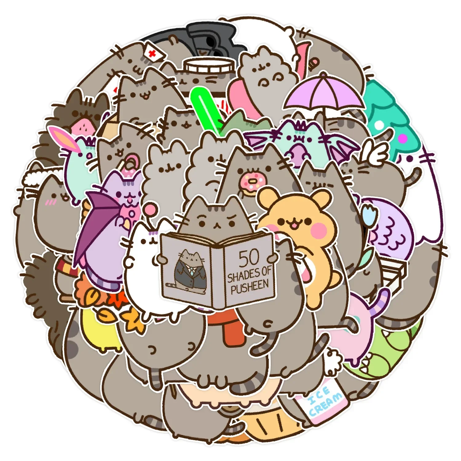 Cartoon Pusheen Chip GUND Pusheen Cat Kids Merch Kawaii Snackable