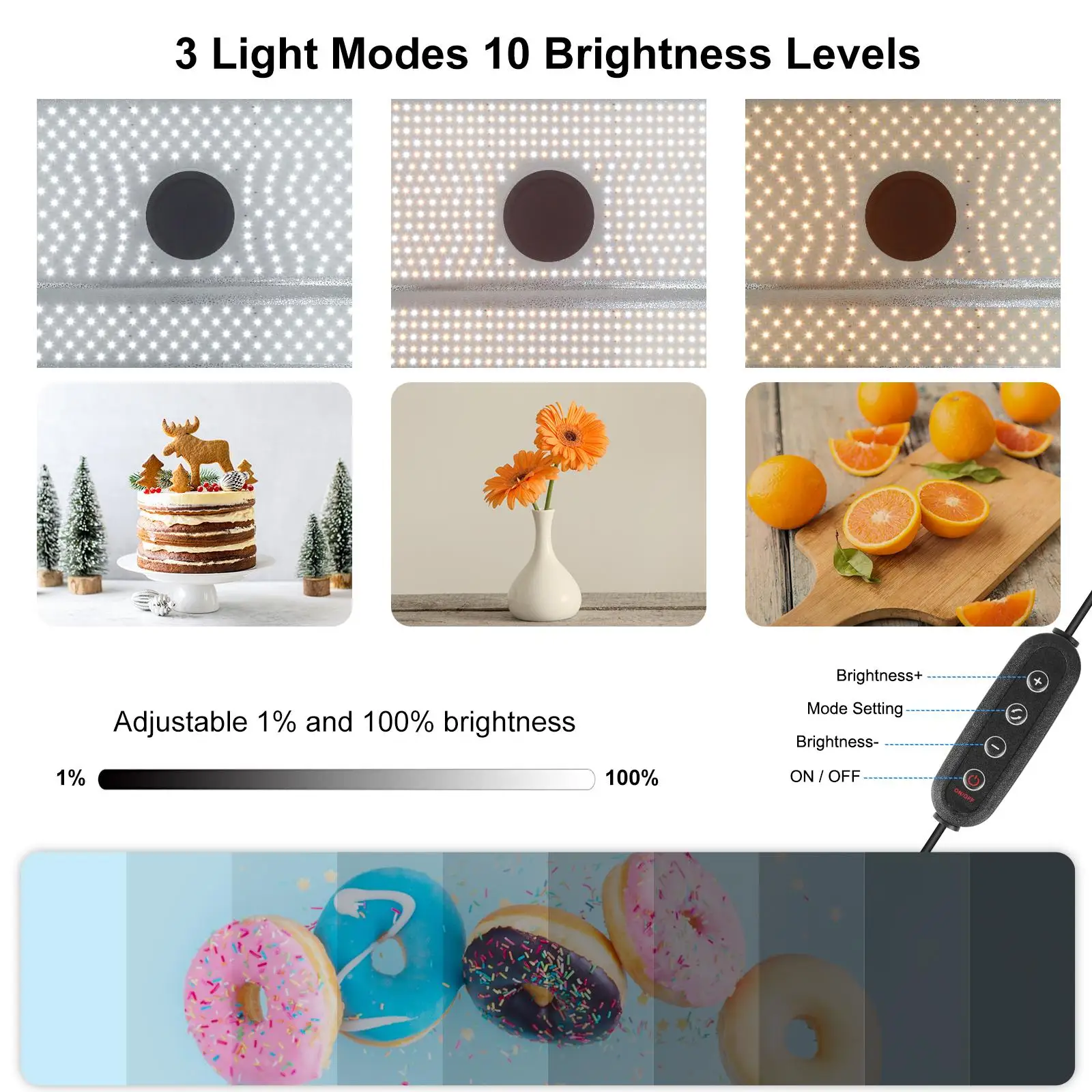 PULUZ Photo Studio Light Box Portable 60 x 40cm Cuboid Photography Studio Tent Kit with 4 Color Backdrops Studio box - 6
