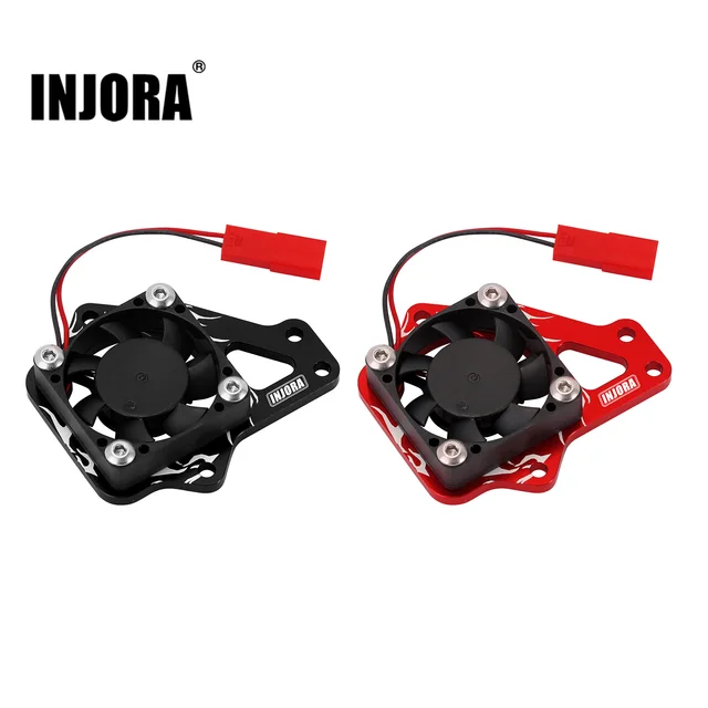 INJORA ESC Easy Start Trigger Power Switch with Cooling Fan for 1/10 RC Crawler TRX4 Upgrade