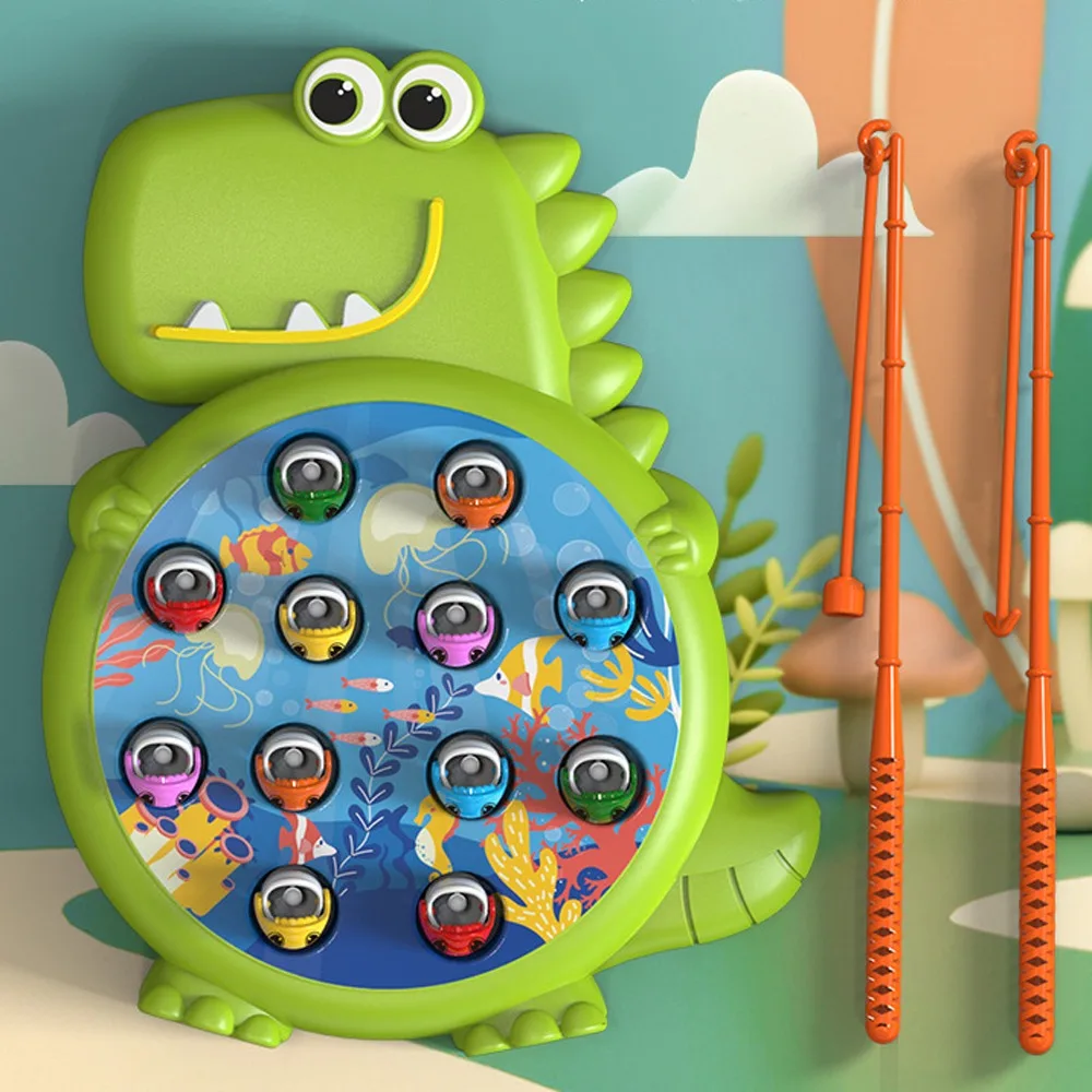 

Fishing Rod Baby Fishing Toy Fishing Dish Magnetic Magnetic Fishing Game Toys Colorful Cartoon Electric Fishing Toy Set