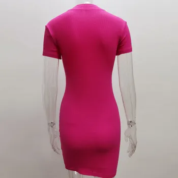 Sexy Sheath Women's Mini Dresses Solid Lace Turtleneck Slim Fit Bodycon Hollow Out Half Sleeves Streetwear Vestidos Robe 3