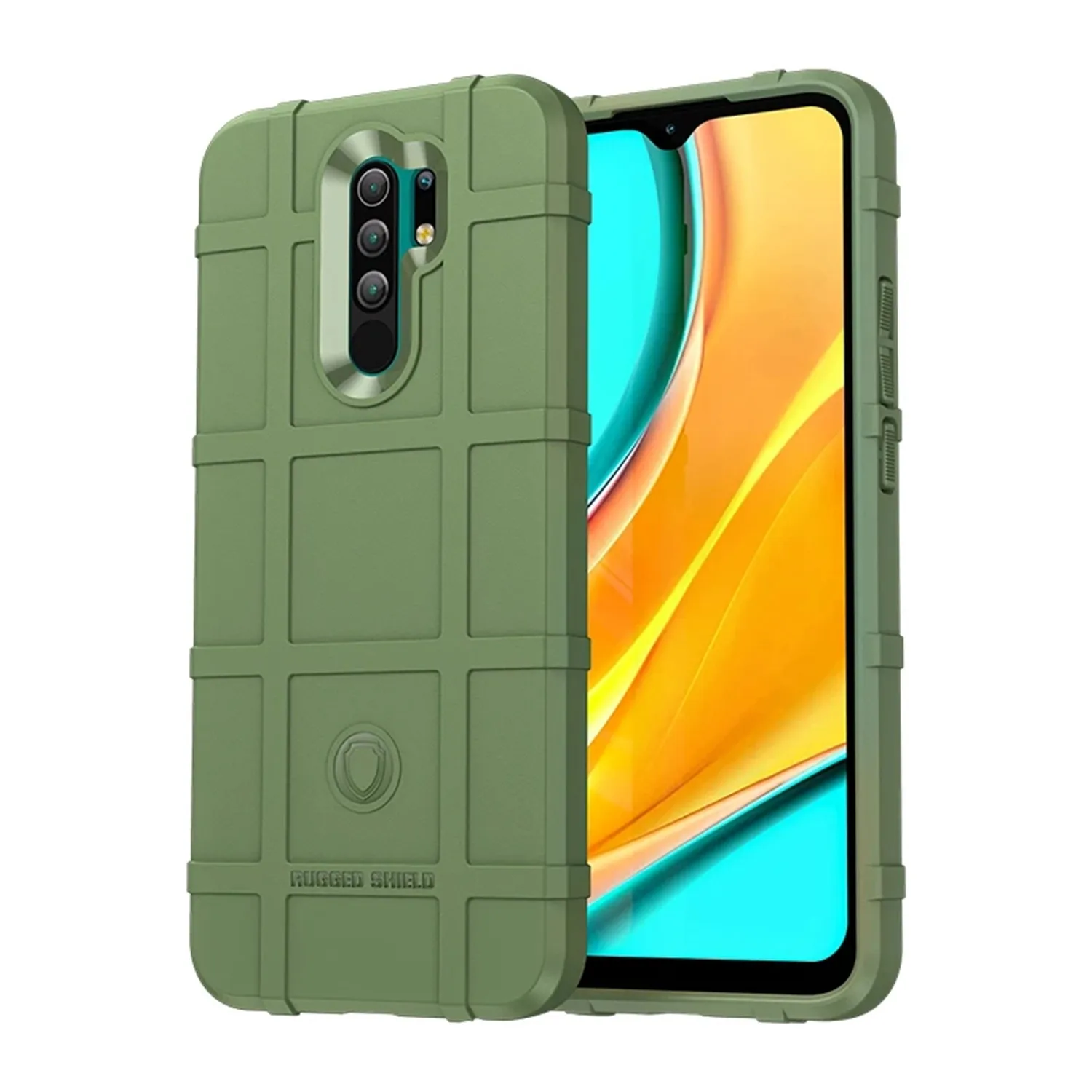 Enhanced Armor Shield Soft Silicone Matte Phone Case - Anti-Knock Protection, Red
