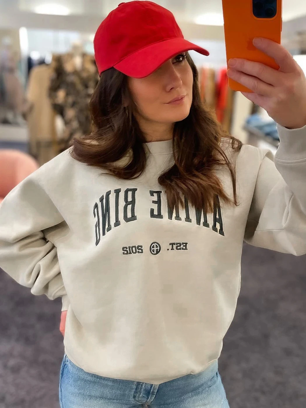 

Letter Embrodiery Sweatshirt Women 2023 Autumn Winter Clothing Vintage Aesthetic Pullovers Tops Fashion Sweatshirts Hoodies