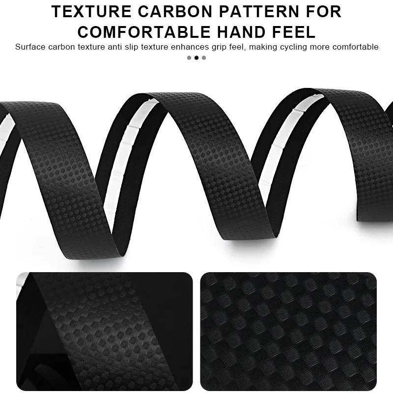 Bike Handlebar Tape Bicycle Handlebar Tape Non-Slip Shock Absorption Road Bike Handle Bar Straps Cycling Soft Anti-Vibration With Bar End Plugs