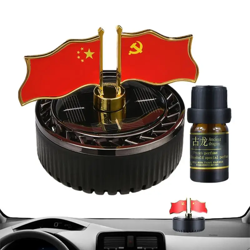 

Освежитель воздуха на солнечной батарее с вращающимся флагом