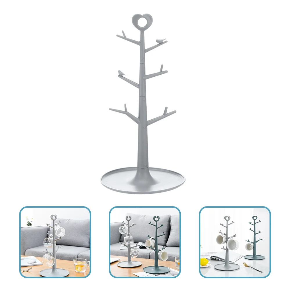 

Mug Stand Rack Cup Coffee Holder Tree Drying Organizer Tea Drainer Storage Kitchen Display Countertop Hanger Dryer Bottle