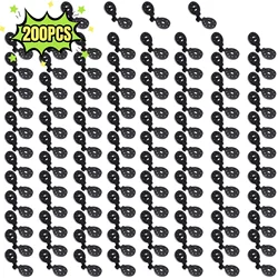 200 - Pack Durable Black Shade Cloth Clips for Outdoor Awnings and Garden Use (Red)