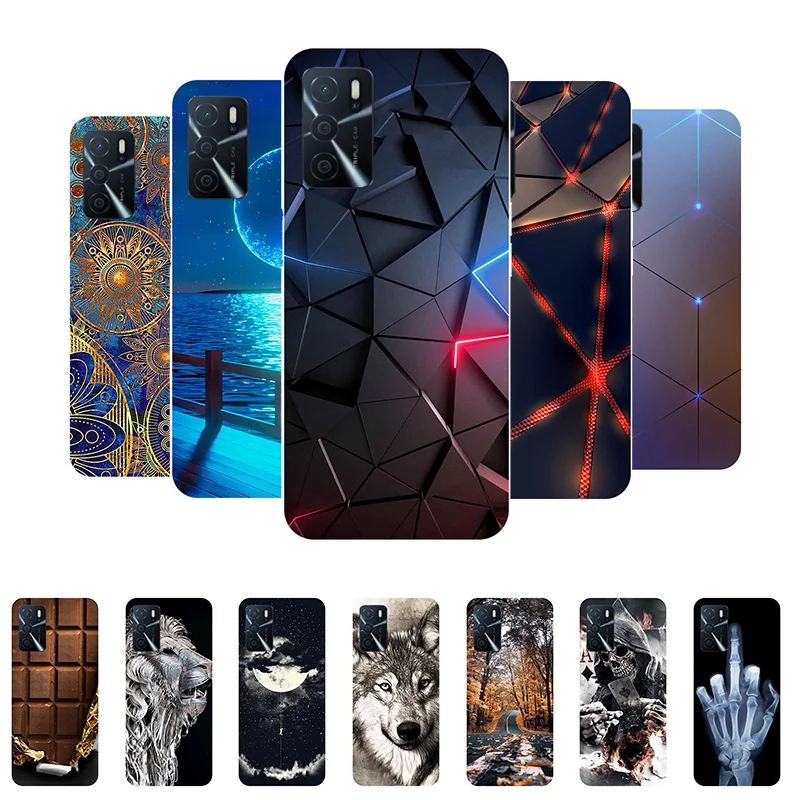 Per Oppo A54S Custodia A 54S Cover Posteriore In Silicone Custodia Per Telefono Per Oppo A54S Cph2273 Custodia Morbida Per Oppoa54S Funda Cartoon