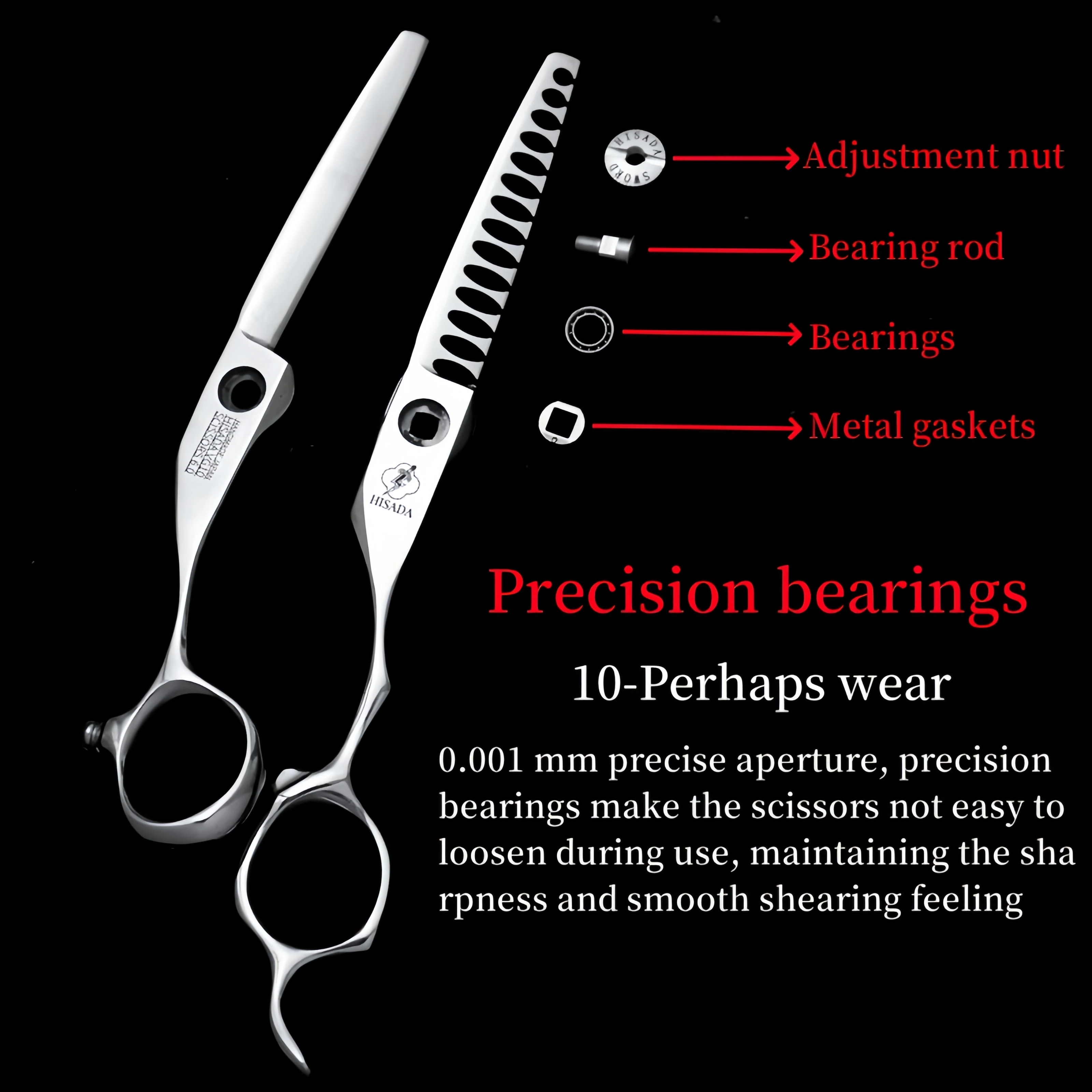 HisaVisaページ barber Scissors Delivery quantity 6.0 inch VG10 material