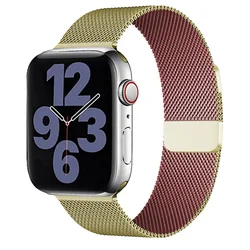 Luxurious Milanese Loop Metal Band - 42 44 45 49 46MM (Gold Pink)