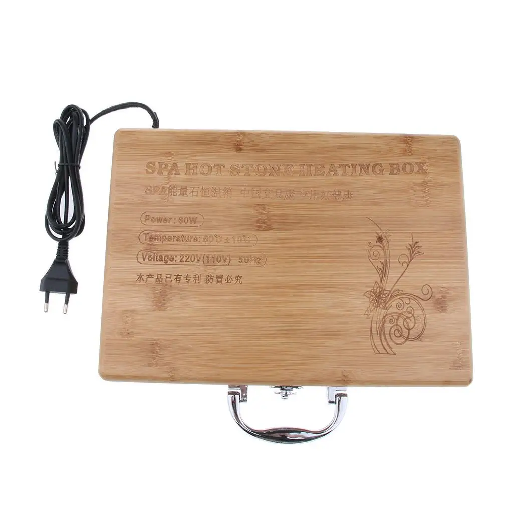 

1 Piece Spa Massage Hot Heating Box Case Massage Stone Warmer Case Heater EU Plug
