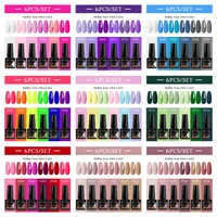 6pc Nail Gel Polish Set DIY Nail Art Semi Permanent UV LED Gel Kit For Nails Decoration Manicure Soak Off Painting Vernis Design 1