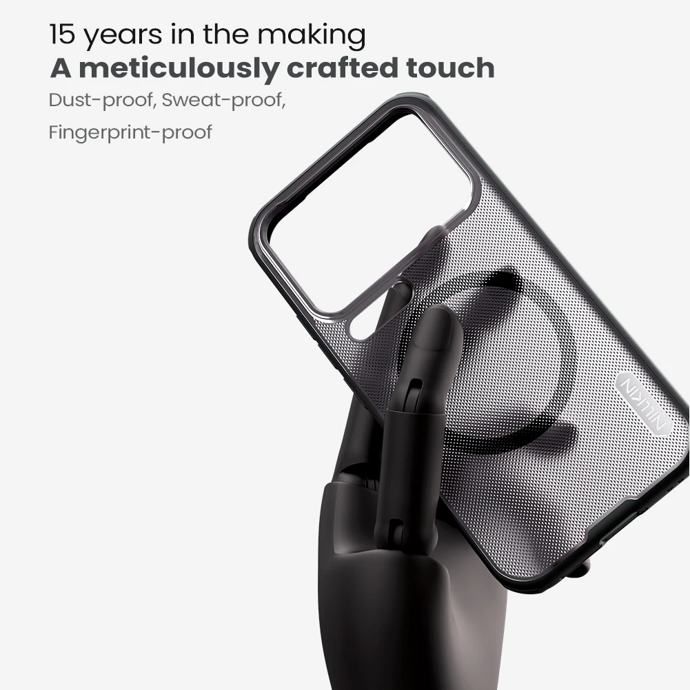 Nillkin Magnetic Frosted Shield Phone Case - Anti-Fingerprint Shockproof Back Cover