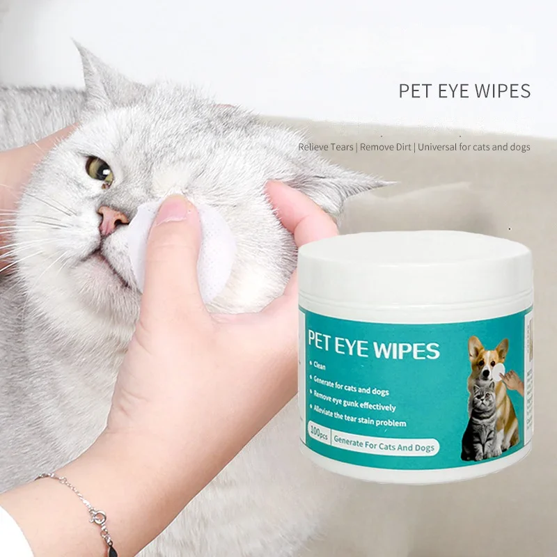 Pet Cleaning Products Wet Tissue Eye Tear Cleansing Wipes Cats Accessories Pets Tartar Eliminator Care Dogs Home Grooming pet cleaning wipes