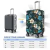 Hawaiian Flowers Suitcase Cover Beautiful Tropical Print Business Protection Flight Practical Luggage Case 6