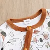 Infant's koala Print 0-18 months Bodysuit Autumn/winter plush and heavy Comfy Long Sleeve Onesie, Baby Boy's Clothing, As Gift 3