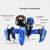 DIY Shooting Game Six-legged Spider Robot 2.4G Radio remote control Double weapon RC Robot Toys For Children Gifts Puzzle Robot 5