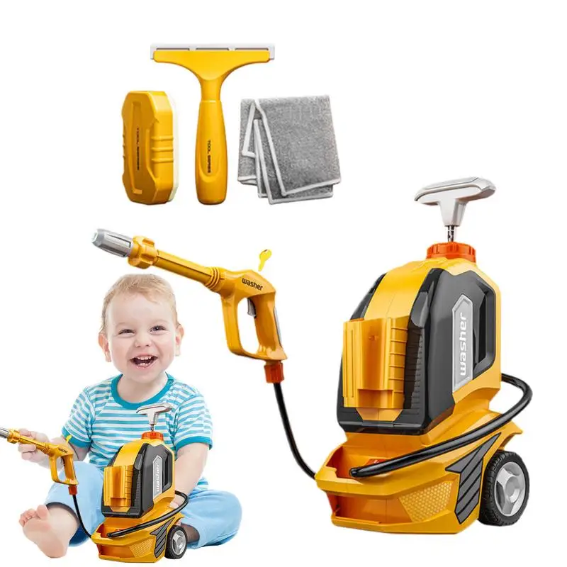 Kids Car Washer Toy Children Toy Car Washer Water Pressure Boys Girls Role-Play Cleaning Toys Spraying And Misting For