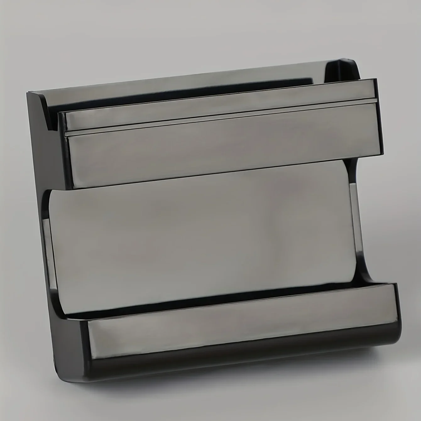 1pc-Space-Saving  Wall-Mounted Phone Charging Holder - No-Dril  Adhesive Bedside Organizer For Phones & Remote Controls 4