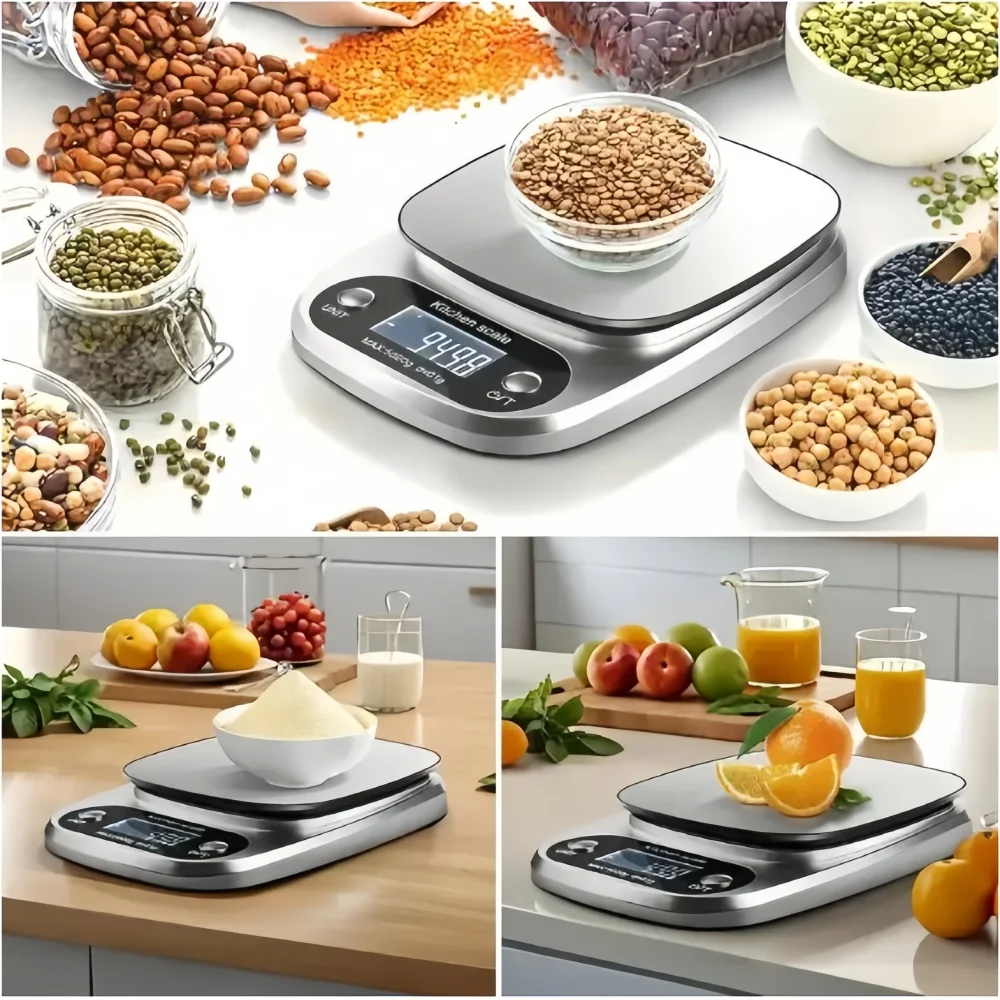 10kg/1g Digital Kitchen Scale High precision LCD Electronic Food Scale thumbnail 3