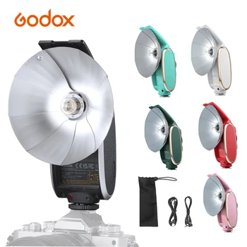Godox Lux 시니어 레트로 카메라 플래시, 캐논 소니 니콘 후지 올림푸스용 휴대용 스피드 라이트, GN14, 1700mAh, 6000K ± 200K, 7 레벨 A/M