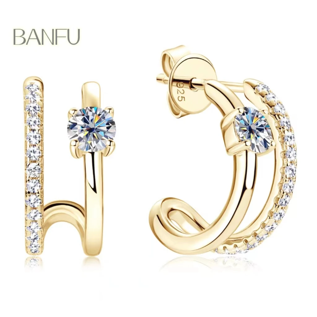 

Серьги из серебра с муассанитом женские, подвеска из настоящего серебра с бахромой в классическом стиле, хороший подарок на день рождения