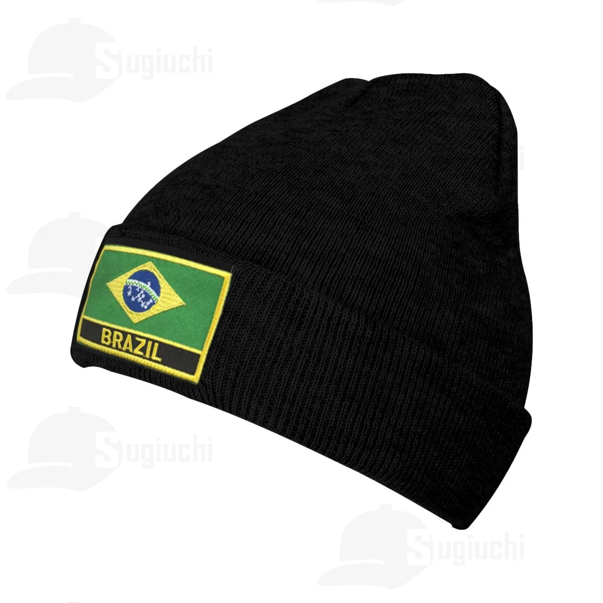 

Brazil Country Embroidery LOGO Men Women Unisex Knitted Hat Winter Autumn Beanie Cap Warm Bonnet