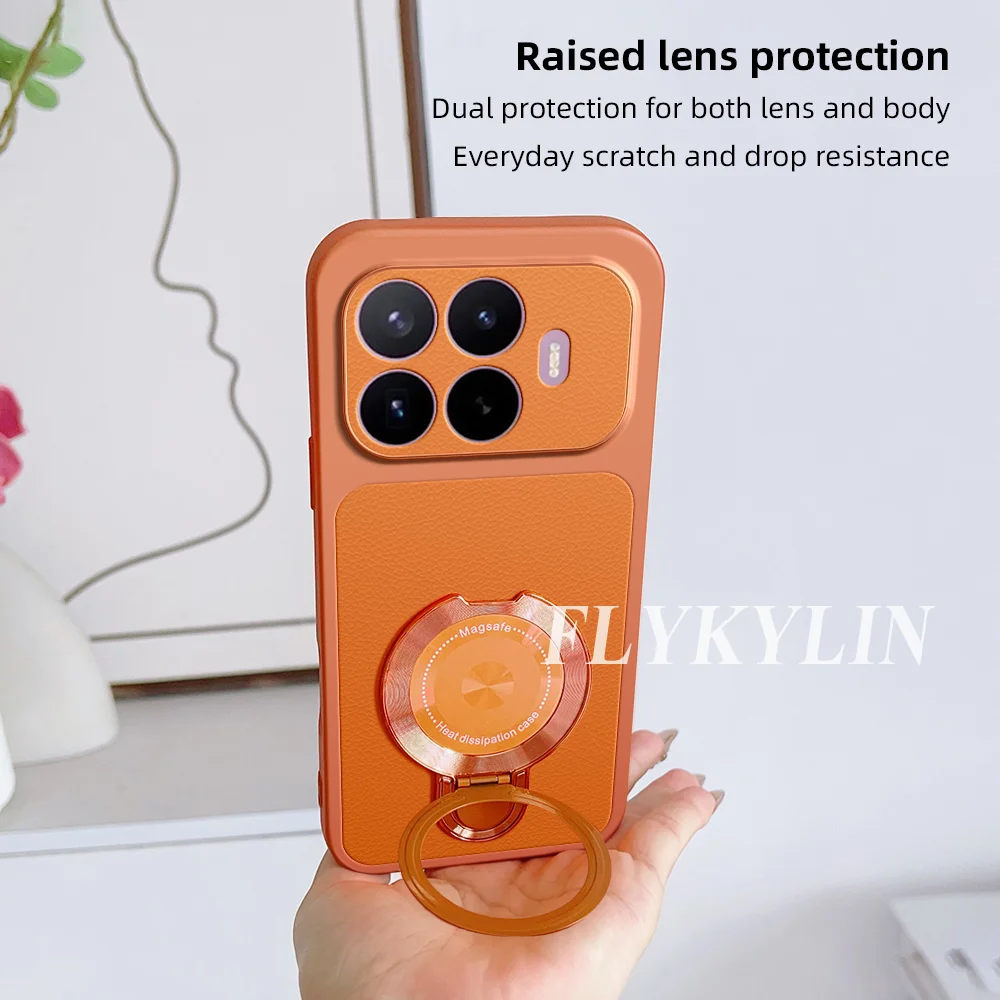 Enhanced Anti-Drop Protective Shell with Lychee Leather Surface