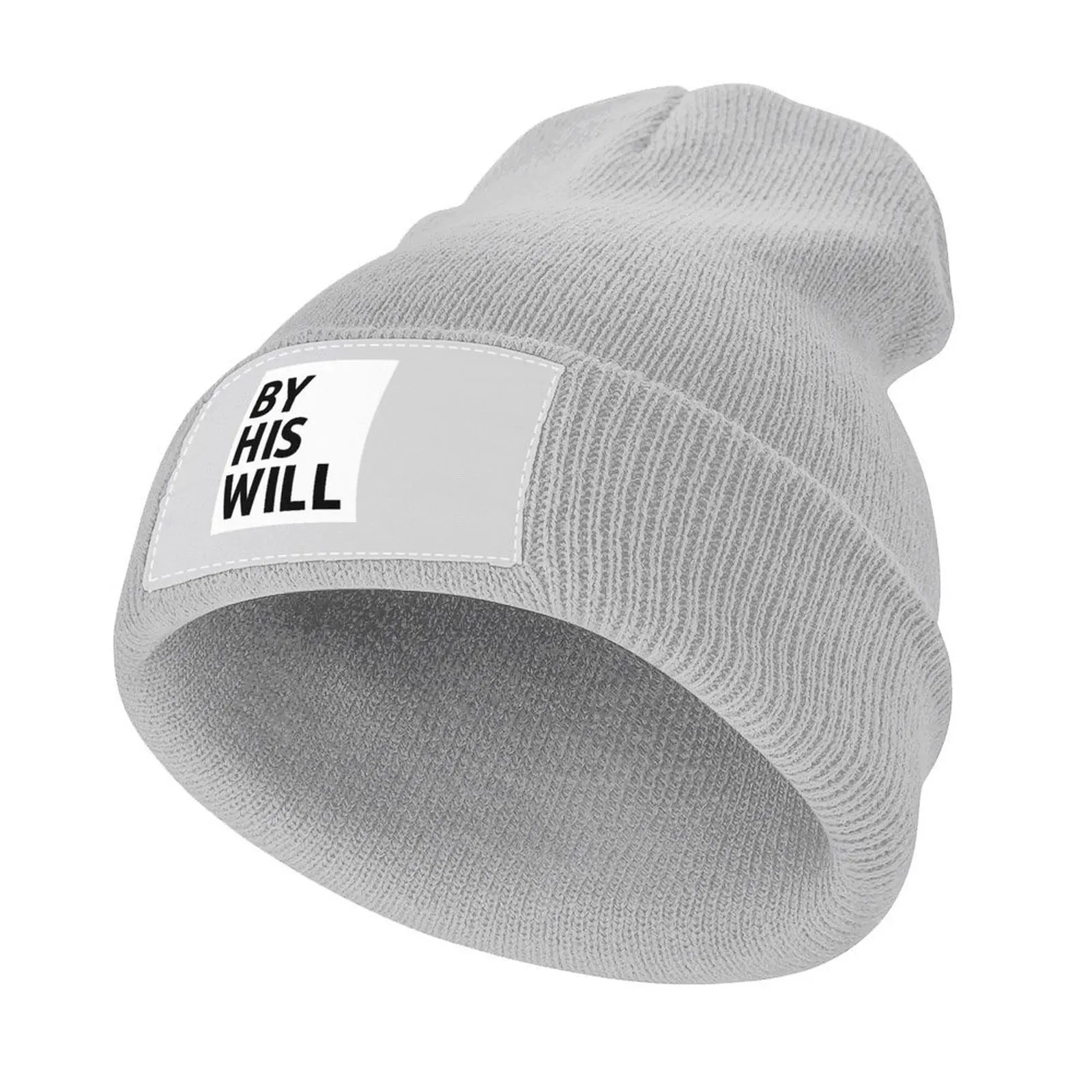 

By His Will Brand Logo | Solid White Background Knitted Cap Vintage Military Tactical Cap Golf Hat Men Women's