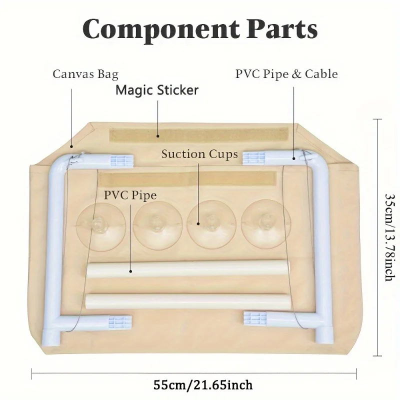 Winter Cat Hammock Window Hanger, Detachable Pet Hammock, Pet Supplies, Available in Multiple Colors,suction Cup Cat Swing