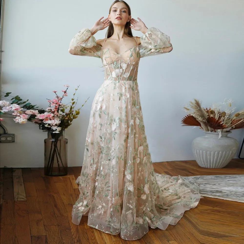 lace off shoulder bridesmaid dress Charming Lace Top A-line Off Shoulder Half Sleeve Bridesmaid Dress, FC –  Dairy Bridal