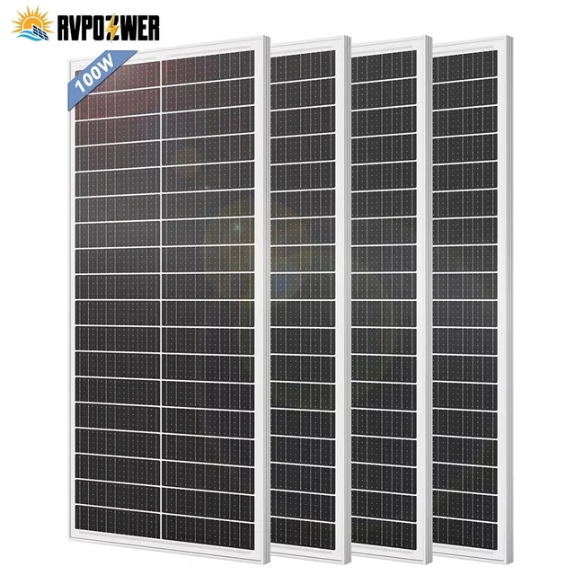 Panneaux solaires rigides RVPOZWER 400W/200W/100W, cellules mono N-Type 18BB, 25% d'efficacité élevée, énergie photovoltaïque pour toit de maison, camping, hors réseau 1