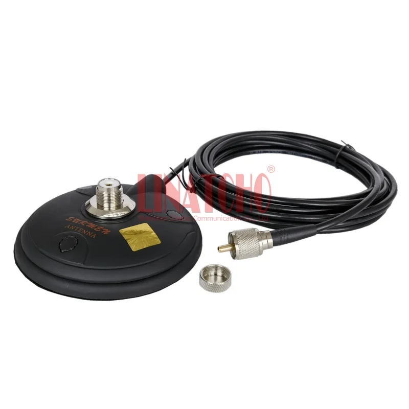 PL259 Car Antenna K-115M Strong Magnetic Base Magnet 4 Meters RG58U Cable Can be Freely Changed